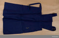 Kitchen Apron, Kitchen Apron, Branches of the Life-Regiment In 3: Coherence No: 19118-27.\ nAv navy blue s k cotton tvills. It has chest patch, pocket on the right side. Regulable braces. On the flax insides of three bells\ xtapes with white ribbons.